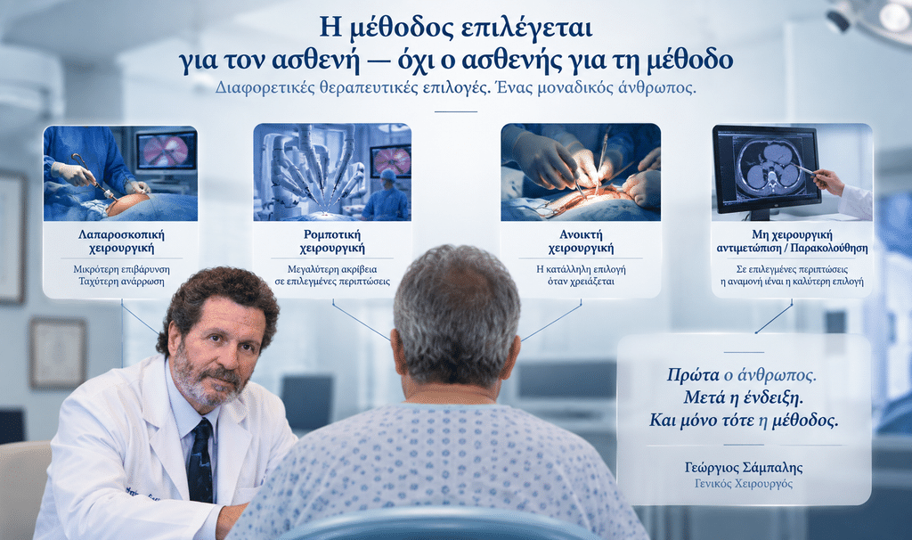 Η μέθοδος επιλέγεται για τον ασθενή και όχι ο ασθενής για τη μέθοδο