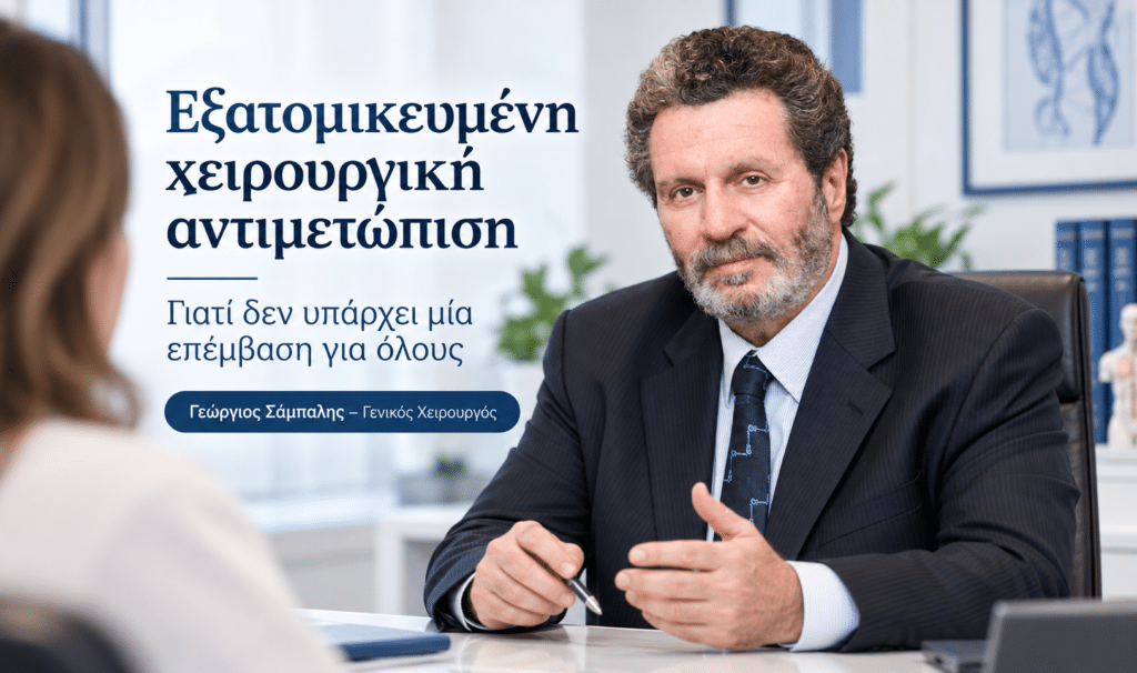 Εξατομικευμένη χειρουργική αντιμετώπιση – γιατί δεν υπάρχει μία επέμβαση για όλους