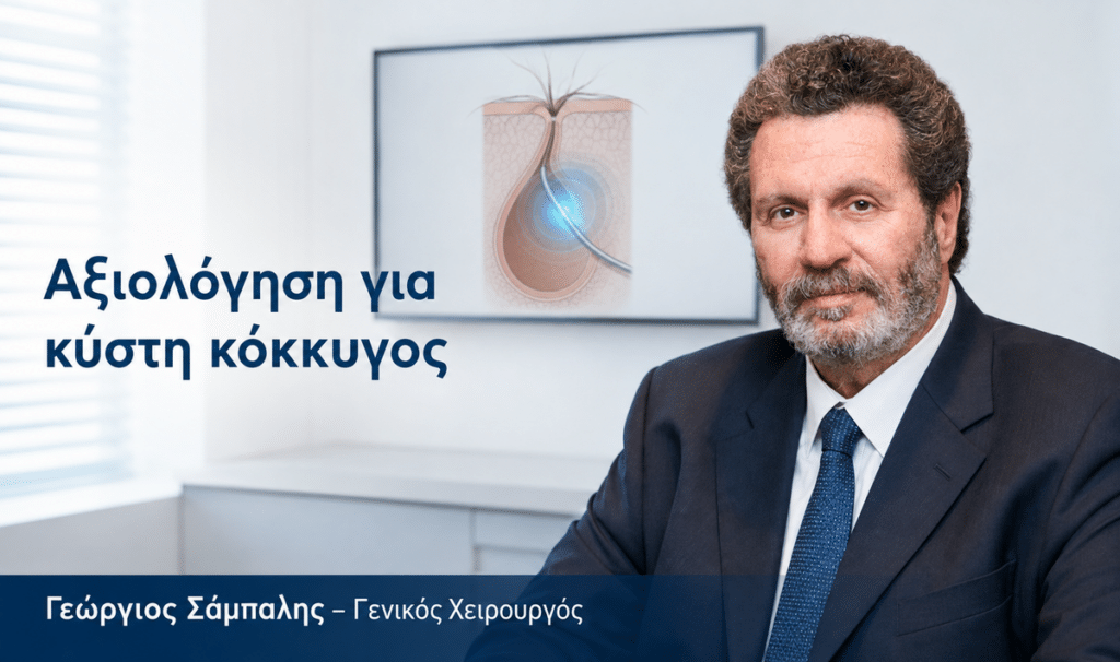 Ο Δρ. Γεώργιος Σάμπαλης για χειρουργική αξιολόγηση κύστης κόκκυγος και θεραπεία SiLaC
