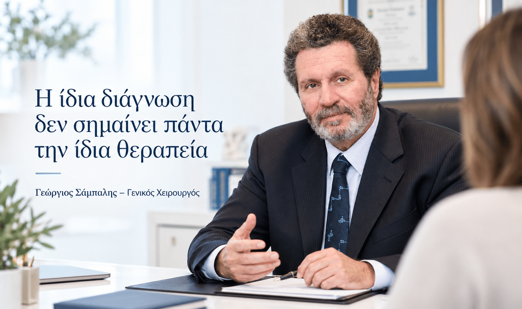 Η ίδια διάγνωση δεν σημαίνει πάντα την ίδια θεραπεία