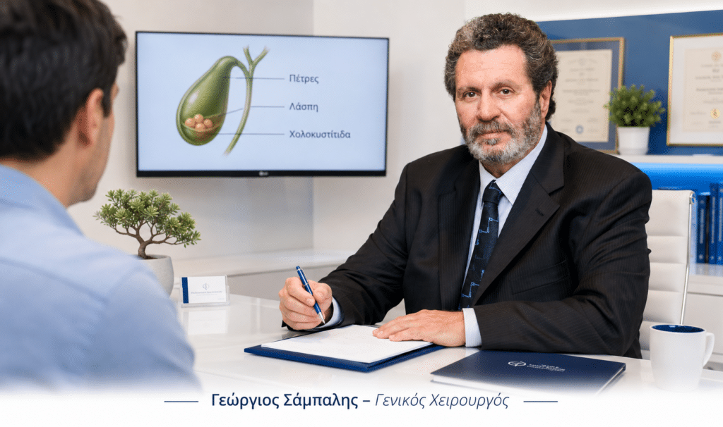 Χειρουργός για χολή με εξατομικευμένη αξιολόγηση για πέτρες, λάσπη και χολοκυστίτιδα