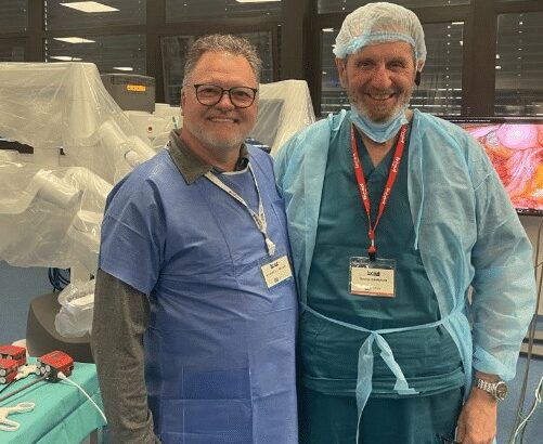 Ο κ.Σάμπαλης στο IRCAD - Στρασβούργο - Ρομποτική Κολεκτομή