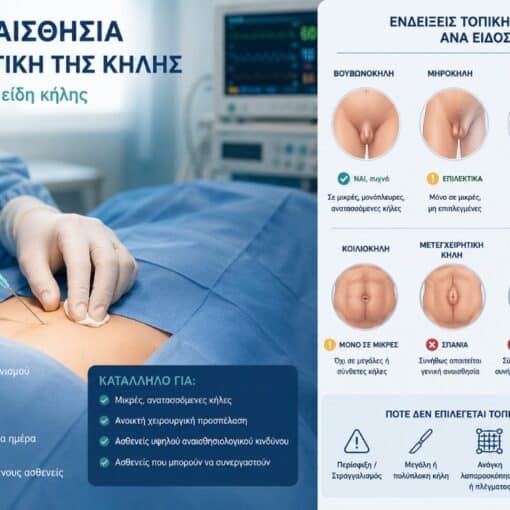 Τοπική αναισθησία στη χειρουργική της κήλης