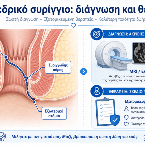Περιεδρικό συρίγγιο: διάγνωση και θεραπεία