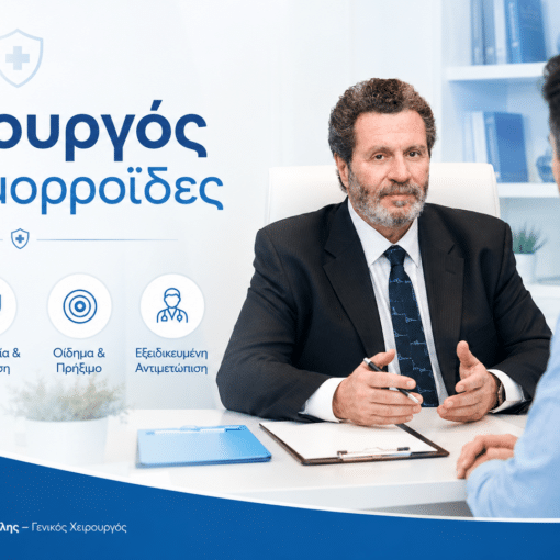 Χειρουργός για αιμορροΐδες με εξειδικευμένη πρωκτολογική αξιολόγηση από τον Γεώργιο Σάμπαλη