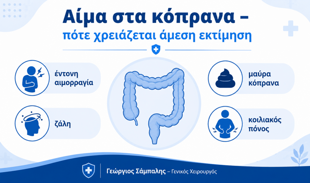 Αίμα στα κόπρανα και σημεία που χρειάζονται άμεση ιατρική εκτίμηση