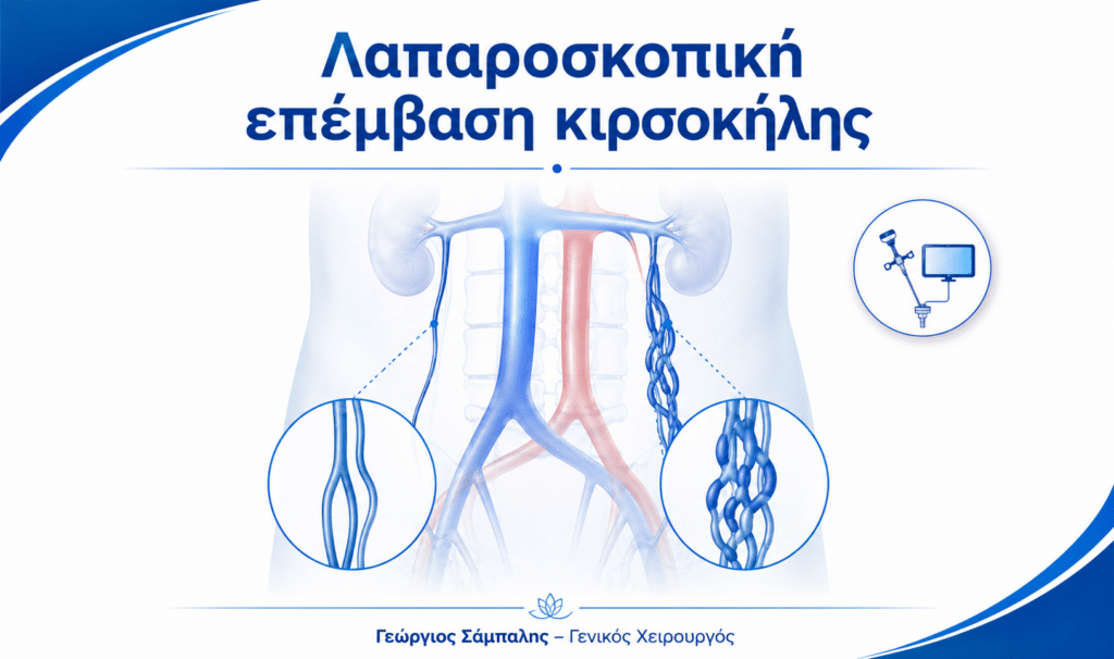 Λαπαροσκοπική επέμβαση κιρσοκήλης και ανατομία των σπερματικών φλεβών